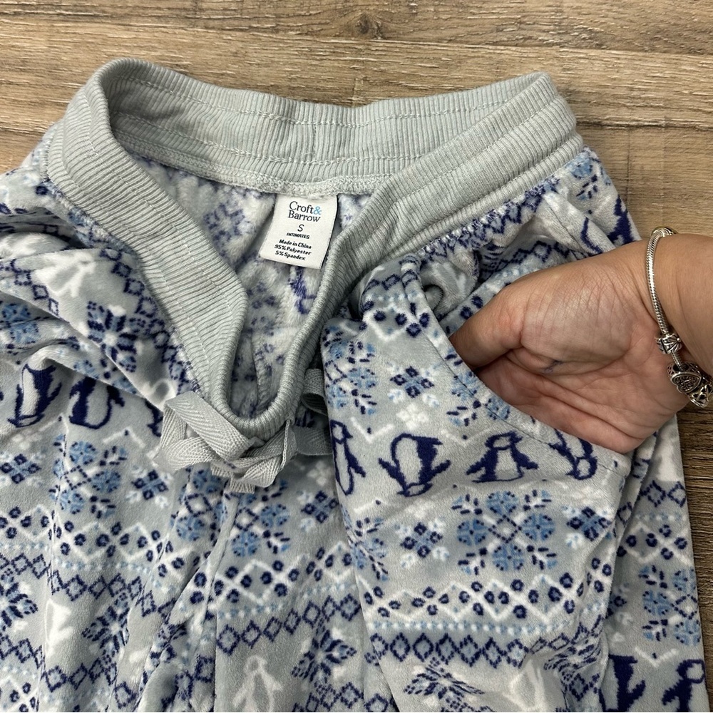 Cozy Blue Penguin Pajamas - Picture 5 of 5